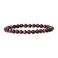 Justinstones Natural Red Tiger Eye Gemstone 6mm Round Beads Stretch Bracelet 65 Inch