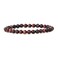 Justinstones Natural Red Tiger Eye Gemstone 6mm Round Beads Stretch Bracelet 65 Inch