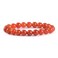 Justinstones Red Dragon Skin Agate 8mm Round Beads Stretch Bracelet 7 Inch Unisex