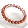 Justinstones Synthetic Goldstone Gemstone 8mm Round Beads Stretch Bracelet 7 Inch Unisex