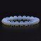 Justinstones Synthetic Opalite Moonstone 10mm Round Beads Stretch Bracelet 7 Inch Unisex