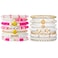 LieToi 14Pcs Preppy Heishi Bracelets Hot Pink and White Gold Smile Heart Star Beaded Surfer Bracelets Polymer Clay Stackable Disc Summer Beach Layering Y2K Stretch