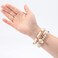 Lonext Bohemia Stackable Bracelets for Women Vintage MultiLayer Beads Bracelets Charm Stretch Beach Bangle