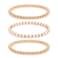 NVENF Gold Bead Bracelets Colorful Tile Bracelet Bangles for Women Stackable Brass Ball Beaded Stretch Bracelets Elasticated White Enamel Bracelets Anniversary Bridal Gift White