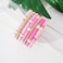 Pychee Summer Surfer Heishi Bracelet Set for Women Stackable Gold Plated Clay Ploymer Bead Stretch Pink Beach Layering Bracelets Jewelry Apinkgold set