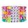 RINTOLER Friendship Bracelets for Women Heishi Surfer Colorful Smile Evil Eye Clay Beaded Stretch Bracelets Elastic Layering Stackable Boho Disc Y2K Aesthetic Summer Jewelry Set