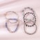 RISHEGAE Crystal Heishi Beaded Bracelet for Women Stackable Bracelet Layering Friendship Summer Stretch Bracelets for Women