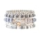 RISHEGAE Crystal Heishi Beaded Bracelet for Women Stackable Bracelet Layering Friendship Summer Stretch Bracelets for Women