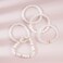 RISHEGAE Crystal Heishi Beaded Bracelet for Women Stackable Bracelet Layering Friendship Summer Stretch Bracelets for Women