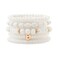 RISHEGAE Crystal Heishi Beaded Bracelet for Women Stackable Bracelet Layering Friendship Summer Stretch Bracelets for Women