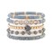 RISHEGAE Heishi Beaded Stretch Bracelets for Women Stackable Polymer Clay Beads Bracelets Friendship Boho Summer Beach Bracelet Jewelry Set