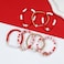 Smilelife Baseball Bracelets for Women Game Day Stackable Bracelets Baseball Mom Jewelry Accesories Red