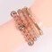 Solosoya Bohemian Stackable Bracelets Set for Women Multipack Multilayer Elastic Rope Boho Colorful Stack Beads Bright Beaded Bracelet 6 Pack