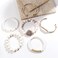 Yomisa 6PCS Natural Boho Beaded Bracelets Bangle for WomenHealing Turquoise Tiger eyes Agate Crystal Gemstone Stone Diamond Chakra Multi Wrap Bohemian Handmade Jewelry Beads Stretch Bracelet Set