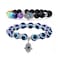 ZZ ZINFANDEL Evil Eye Bracelet Blue Turkish Lucky Fatima Evil Eye Bracelet for Women Men for Protection and BlessingB2PCS