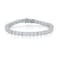 MDFUN Tennis Bracelet for Women and Men 3mm Cubic Zirconia 18K White Gold Plated Size 7 inches