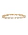 PAVOI 14K Yellow Gold Plated Simulated Diamonds Bezel Set Tennis Bracelets for Women Cubic Zirconia Stones Trinity Statement Bride Gold Bracelet Stack Size 65