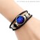Dtexhif Black Leather Zodiac Spirit Bracelet 12 Constellation BraceletsGemini