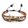 Feraco Religious Cross Wrap Bracelets Women Leather Christian Jewelry For Confirmation Gifts Adjustable