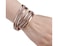 Fesciory Leather Wrap Bracelets for Women Boho Leopard MultiLayer Crystal Beads Cuff Bracelet Jewelry