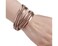 Fesciory Leather Wrap Bracelets for Women Boho Leopard MultiLayer Crystal Beads Cuff Bracelet Jewelry
