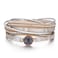 Fesciory Leather Wrap Bracelets for Women Boho Leopard MultiLayer Crystal Beads Cuff Bracelet Jewelry Purple Stone