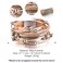 Fesciory Leather Wrap Bracelets for Women Boho Leopard MultiLayer Crystal Beads Cuff Bracelet Jewelry RoseGold Beads