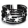 Fesciory Leather Wrap Bracelets for Women Boho Leopard MultiLayer Crystal Beads Cuff Bracelet Jewelry StarBlack