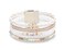 Fesciory Leather Wrap Bracelets for Women Boho Leopard MultiLayer Crystal Beads Cuff Bracelet Jewelry White Leather