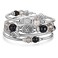 FULU AUTUMN Stackable Beaded Bracelets for Women Boho Wrap Silver Bracelet Layered Fashion Jewelry Gifts for HerBlack grey