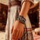 Long tiantian Leather Bracelets for Women Warp Bracelet Stackable Boho Layered Bracelet Chunky Heart Trendy Birthday Gifts for Her