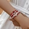 Long tiantian Leather Bracelets for Women Warp Bracelet Stackable Boho Layered Bracelet Chunky Heart Trendy Birthday Gifts for Her