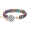 Plumiss Boho Handmade Purple Blue Imperial Jasper Bead Wrap Bracelet for Women Men