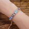 Plumiss Boho Handmade Purple Blue Imperial Jasper Bead Wrap Bracelet for Women Men