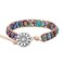 Plumiss Boho Handmade Purple Blue Imperial Jasper Bead Wrap Bracelet for Women Men
