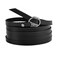 Rantanto Genuine Leather Wrap Bracelets Trendy Western Stackable Cuff Adjustable Boho Layered Bracelet Jewelry For Men Women Black