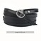 Rantanto Genuine Leather Wrap Bracelets Trendy Western Stackable Cuff Adjustable Boho Layered Bracelet Jewelry For Men Women Black