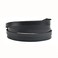 Rantanto Genuine Leather Wrap Bracelets Trendy Western Stackable Cuff Adjustable Boho Layered Bracelet Jewelry For Men Women Black