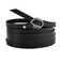 Rantanto Genuine Leather Wrap Bracelets Trendy Western Stackable Cuff Adjustable Boho Layered Bracelet Jewelry For Men Women Black