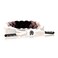 Rastaclat Bracelet for Men and Women Sheriff BlackWhiteGrey Braided Bracelet Adjustable Stackable Braided by Hand MediumLarge