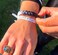 Rastaclat Bracelet for Men and Women Sheriff BlackWhiteGrey Braided Bracelet Adjustable Stackable Braided by Hand MediumLarge