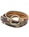SPUNKYsoul Buckle or 5 Wrap Leather Circle Bracelet Handmade Adjustable Leather Wrap Bracelet for Women Men Unique Distressed Stackable Jewelry with Symbolic Circle for Everyday Wear Gifting