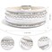 VIBILIA Boho Leather Wrap Bracelets for Women Trendy Layered MultiLayer Bracelets with Strong Clasp Jewelry for WomenWhite