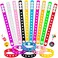 HTZNHXT 20 Pcs Silicone Charm Bracelets 8 Inch Bracelets Bulk Band for Kids Silicone Wristbands Adjustable Rubber Bracelet Hold the Shoe Charms for Students Gift