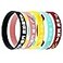 CHIVASO 5Pcs Anime Wristbands Character Silicone Bracele Party Costume Accessories Mixed pack