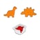 GAXAYA 3 Pcs Dinosaur Chicken Nugget Enamel pin for Women Men Lapel Brooch Badge Pin for Backpack Bag