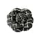 HEKEUOR Classic Camellia Brooch Pin Fabric Handmade Flower Pin for Men Women Black