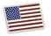 Forge American Flag Lapel Pin Proudly Made in USA Silver Plated Rectangle Bulk 1 Pin