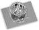 Forge American Flag Lapel Pin Proudly Made in USA Silver Plated Rectangle Bulk 1 Pin