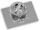 Forge American Flag Lapel Pin Proudly Made in USA Silver Plated Rectangle Bulk 1 Pin